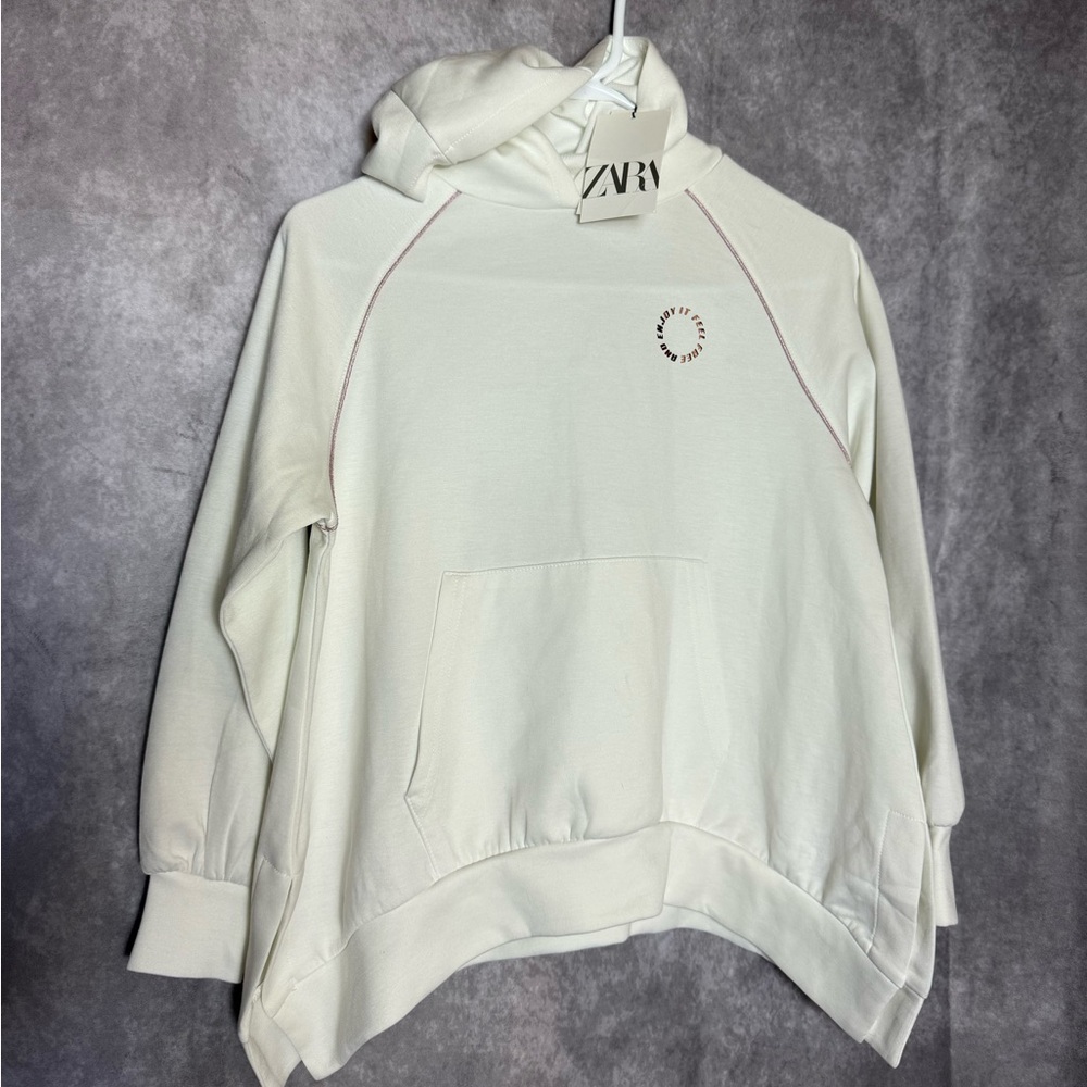 Zara Off-White Women's Hoodie